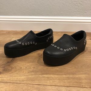 Opening Ceremony Black Flat Platforms